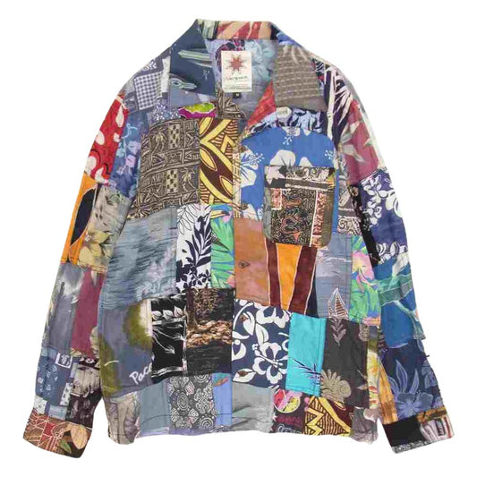 ナスングワム パッチワーク アロハ 長袖 シャツ マルチカラー系 M【中古】