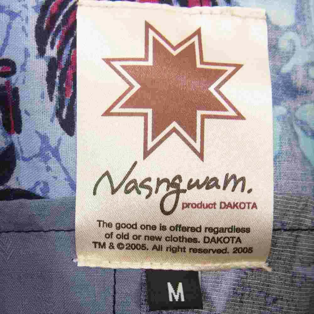ナスングワム パッチワーク アロハ 長袖 シャツ マルチカラー系 M【中古】