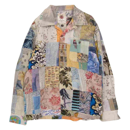 ナスングワム パッチワーク アロハ 長袖 シャツ マルチカラー系 M【中古】