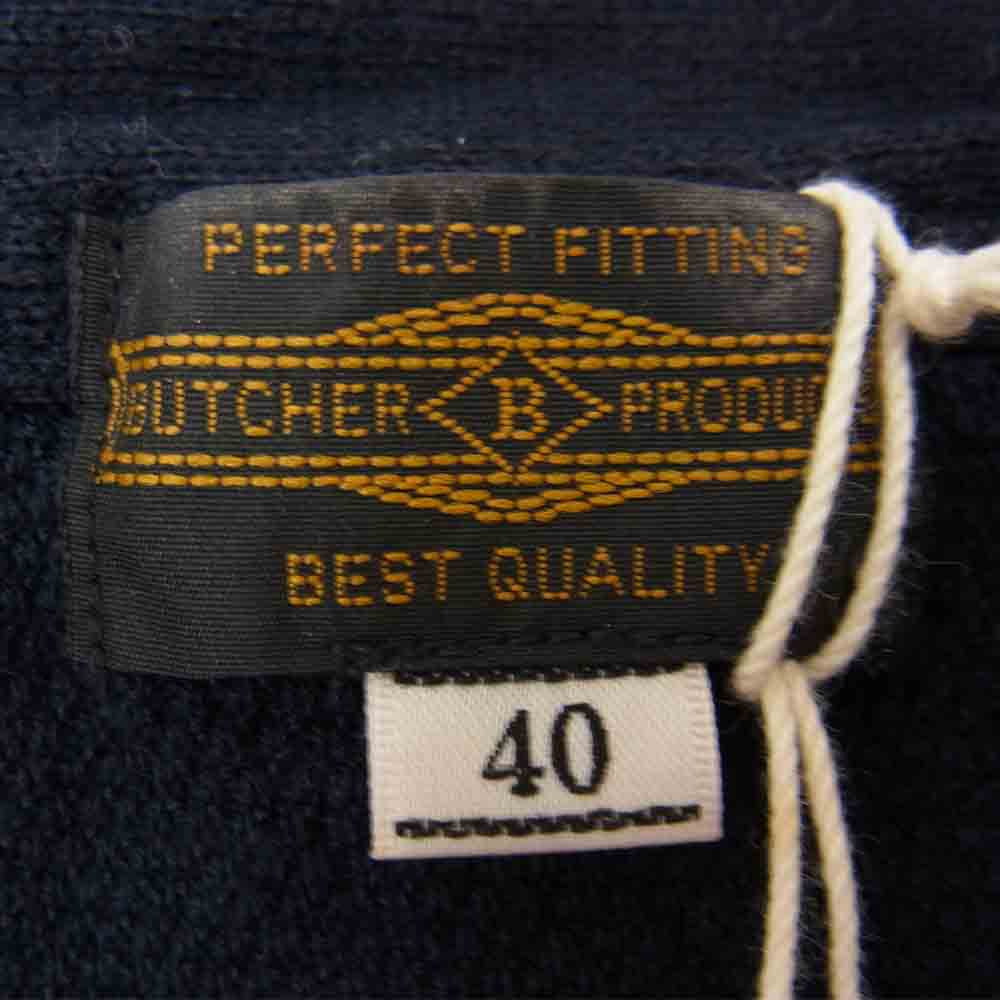 BUTCHER PRODUCTS ブッチャープロダクツ V-NECK KNIT Vネック ニット ネイビー系 40【中古】