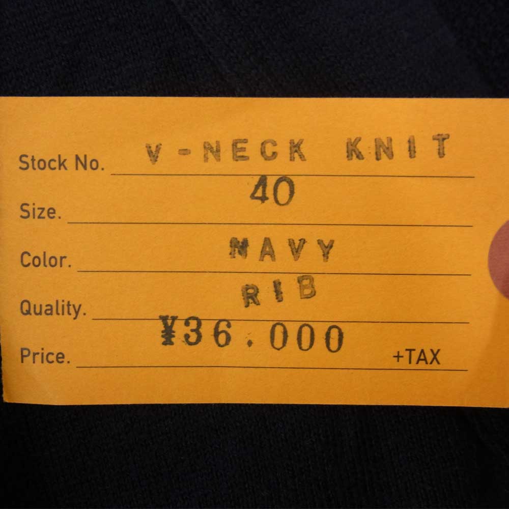 BUTCHER PRODUCTS ブッチャープロダクツ V-NECK KNIT Vネック ニット ネイビー系 40【中古】