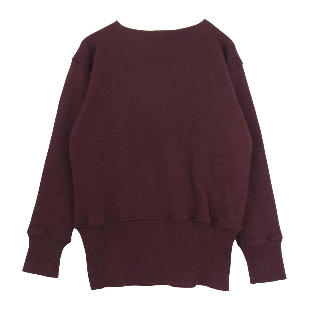BUTCHER PRODUCTS ブッチャープロダクツ ウール ニット セーター エンジ系 42【中古】