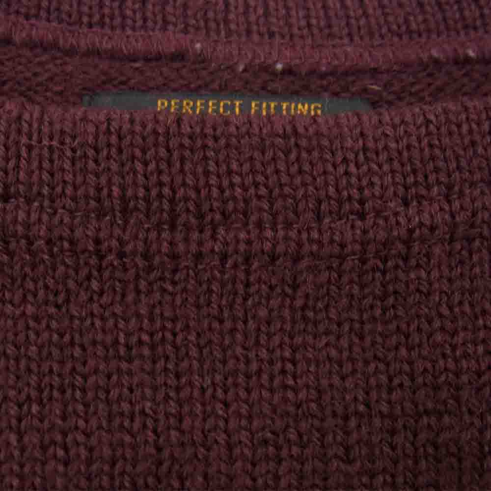 BUTCHER PRODUCTS ブッチャープロダクツ ウール ニット セーター エンジ系 42【中古】