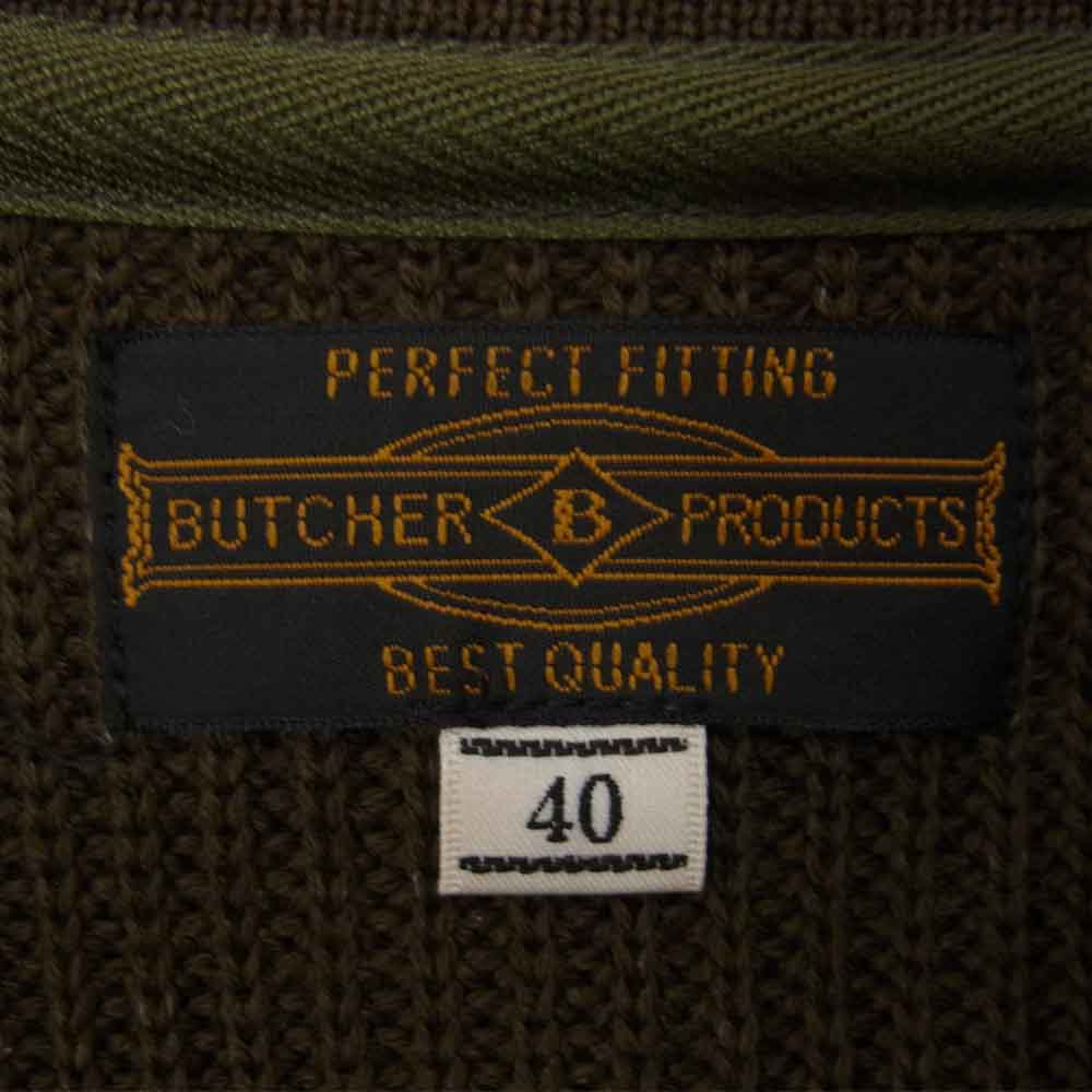 BUTCHER PRODUCTS ブッチャープロダクツ HI-NECK KNIT ニット セーター ブラウン系 40【新古品】【未使用】【中古】