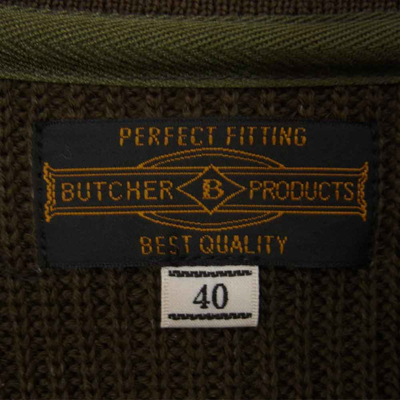 BUTCHER PRODUCTS ブッチャープロダクツ HI-NECK KNIT ニット セーター ブラウン系 40【新古品】【未使用】【中古】