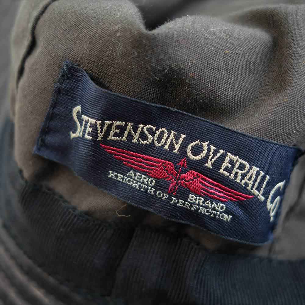 Stevenson Overall Co. スティーブンソンオーバーオール レザー バケット ハット ブラック系【中古】