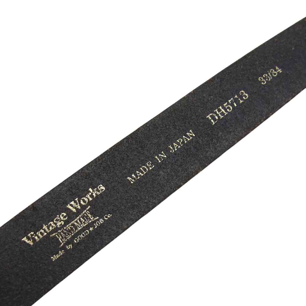 Vintage Works レザー ベルト ブラック ブラック系【中古】