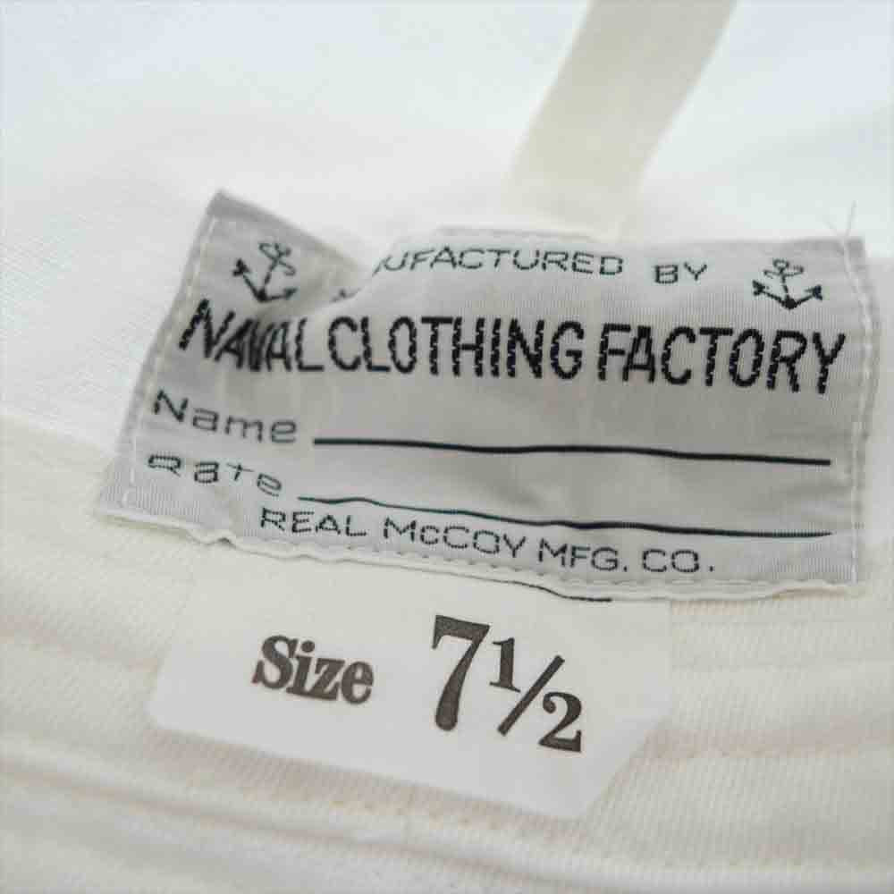 The REAL McCOY'S ザリアルマッコイズ naval clothing factory U.S.N. セーラー ハット ホワイト系 7.5【中古】