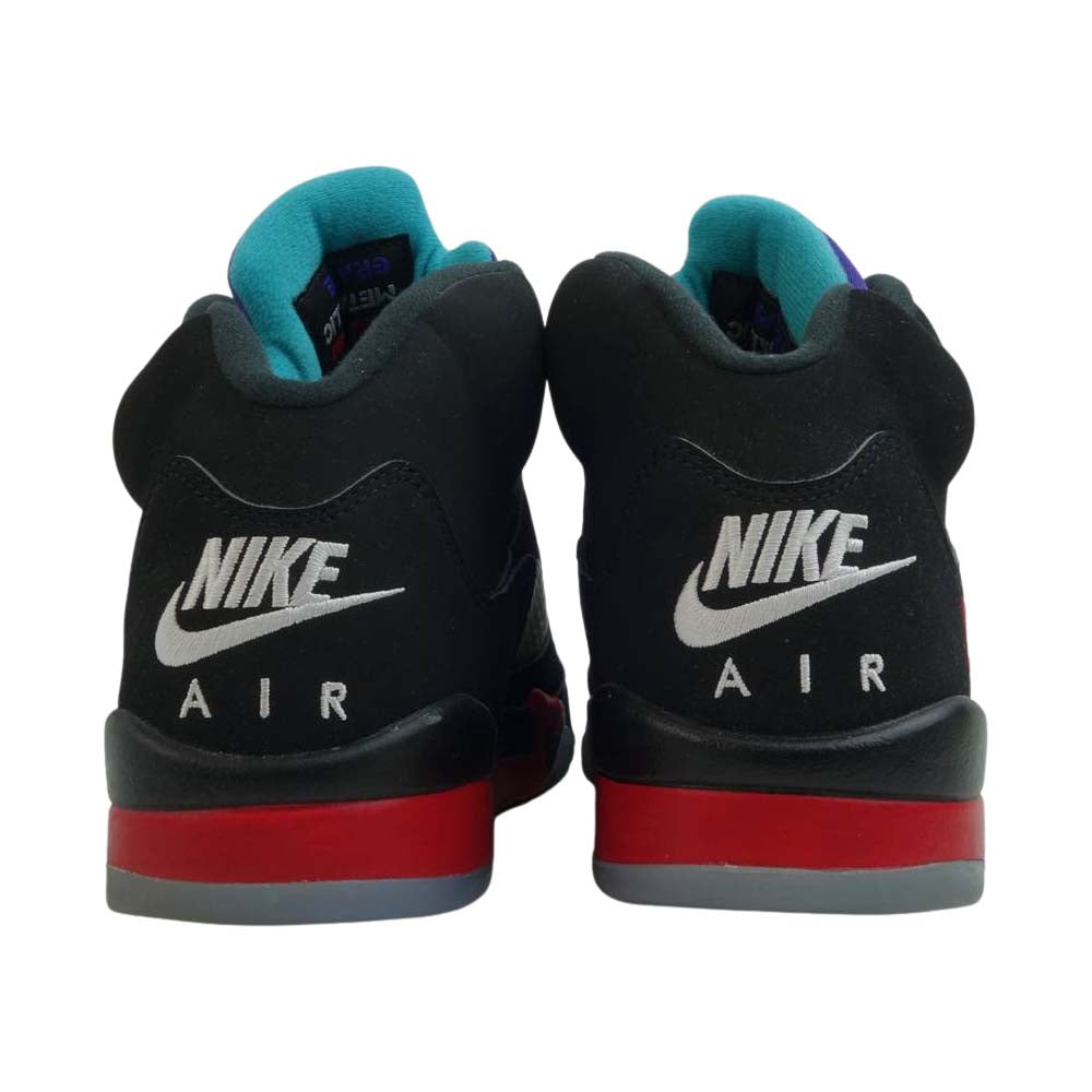 NIKE ナイキ CZ1786-001 AIR JORDAN 5 RETRO "TOP 3" BLACK/FIRE RED-GRAPE ICE-NEW EMERALD エアジョーダン 5 レトロ トップ3 28【中古】