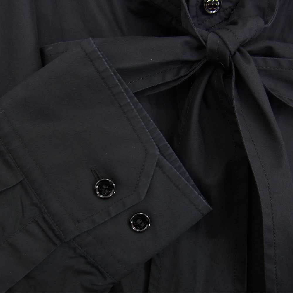 BALENCIAGA バレンシアガ バレンシアガジャパンタグ 492513 TXB02 New Swing Shirt バックロゴプリント ニュースイング シャツ ブラック系 40【中古】