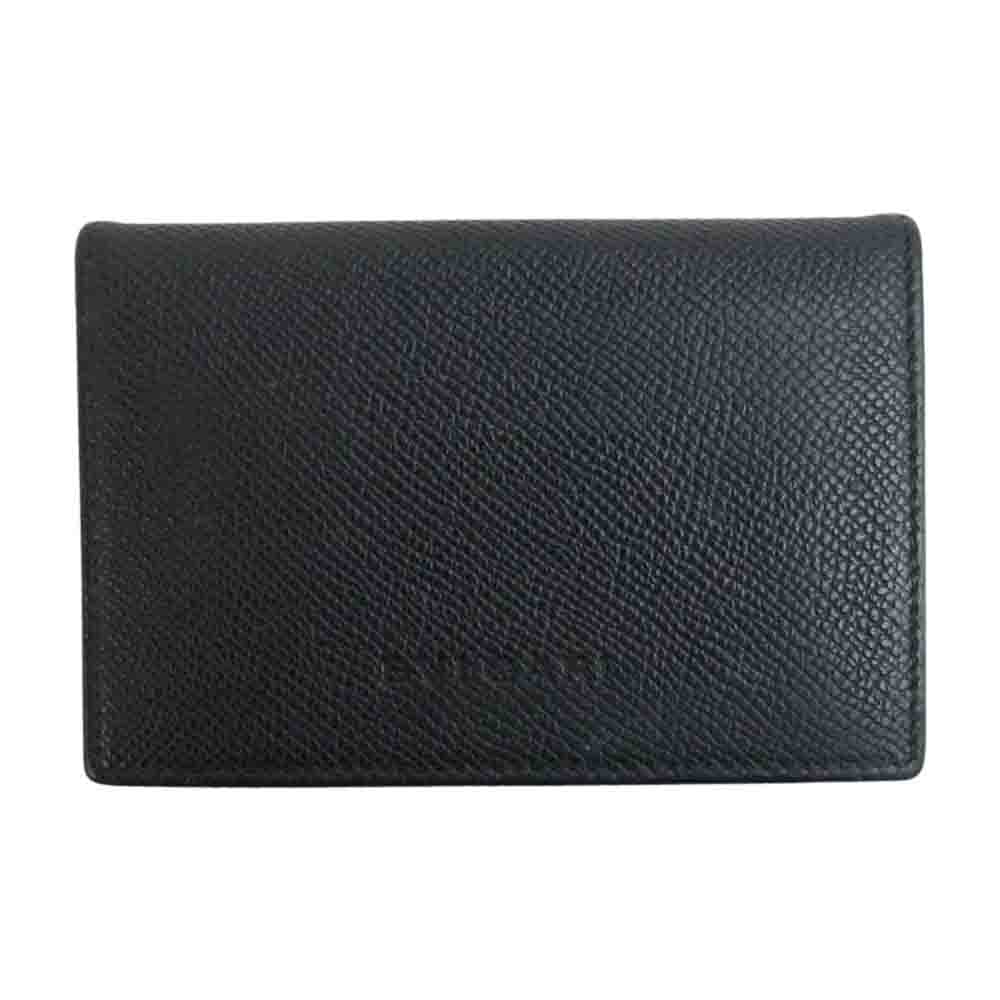 BVLGARI ブルガリ 20361 CLASSICO クラシコ カードケース 名刺入れ ブラック系【中古】