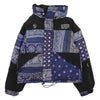 NEIGHBORHOOD ネイバーフッド 21AW 212TSNH-JKM11 BANDANA CHOPPED DOWN / E-JKT バンダナ クロップド ダウン ジャケット ネイビー系 ブラック系 S【中古】