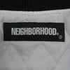NEIGHBORHOOD ネイバーフッド 21AW 212AQNH-JKM01S VIRSITY JACKET BONE アーム レザー 切替 ボーン デザイン バーシティ ジャケット スタジャン ブラック系 グレー系 M【極上美品】【中古】