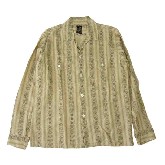 ダリーズ オープンカラー シャツ ベージュ系 15.5【中古】