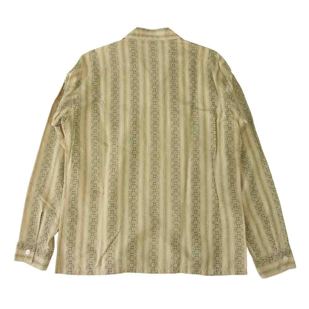 ダリーズ オープンカラー シャツ ベージュ系 15.5【中古】