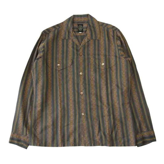 ダリーズ オープンカラー シャツ グレー系 15.5【中古】