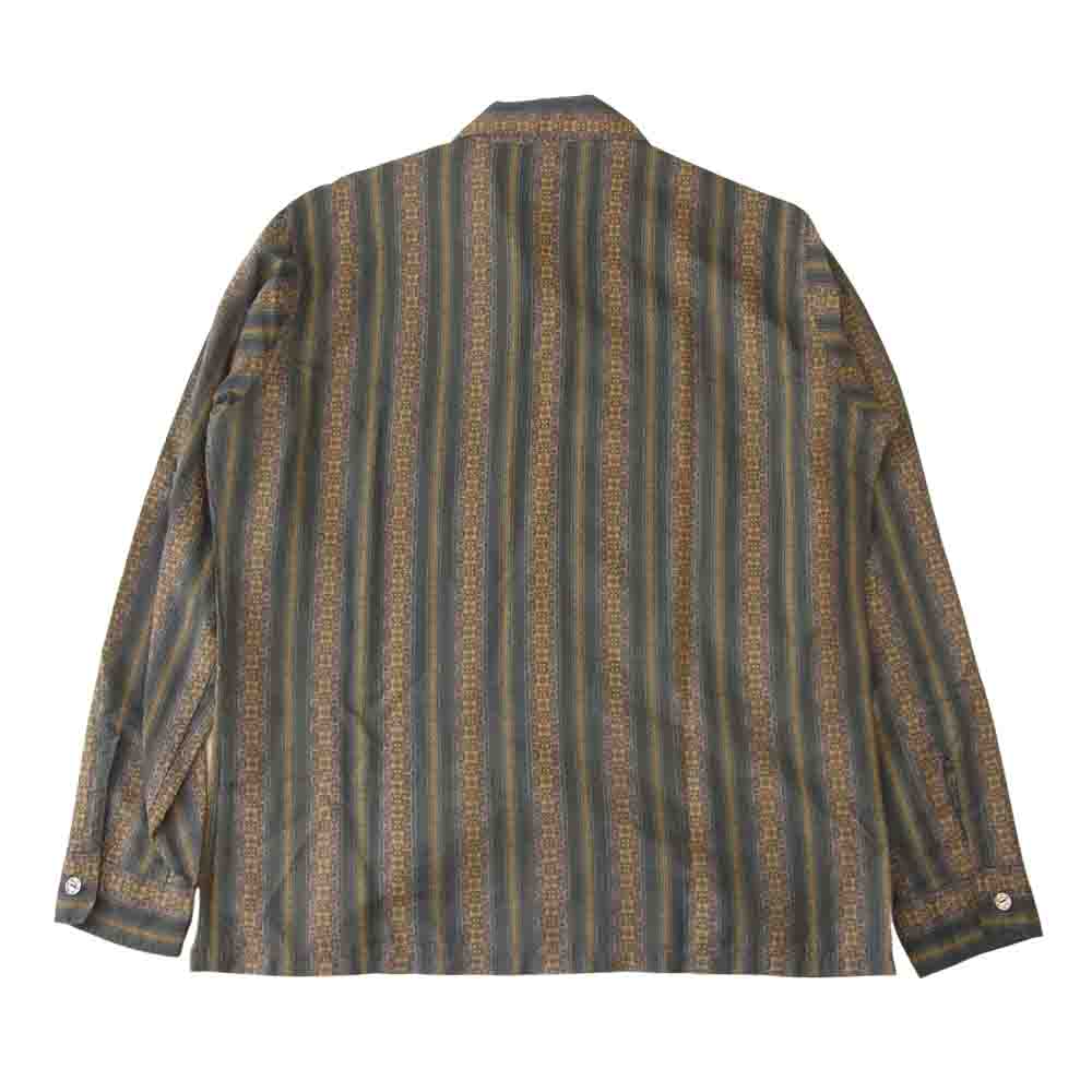 ダリーズ オープンカラー シャツ グレー系 15.5【中古】