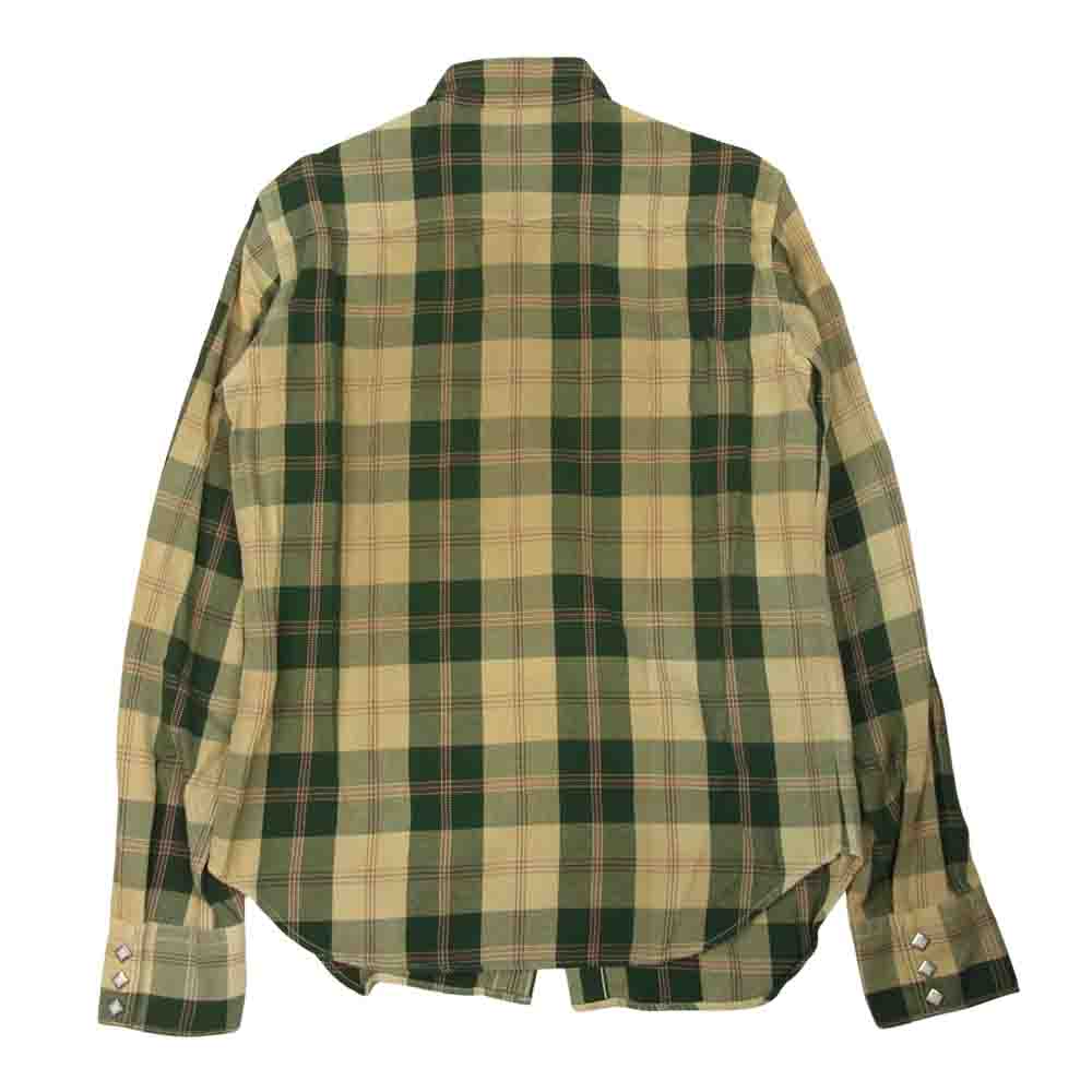 JELADO ジェラード vintage check western shirt チェック ウエスタン シャツ グリーン系 M【中古】
