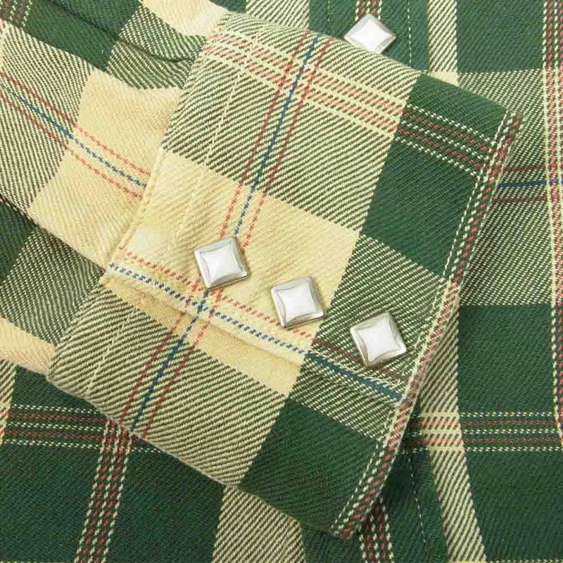 JELADO ジェラード vintage check western shirt チェック ウエスタン シャツ グリーン系 M【中古】