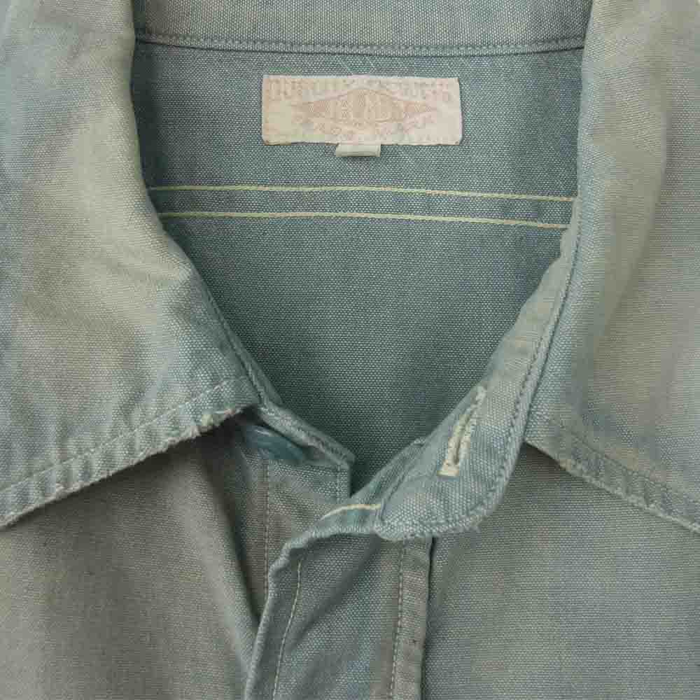 JELADO ジェラード Union Workers Shirt ユニオンワーカーズシャツ フェイドインディゴ シャンブレー 加工 ワーク シャツ インディゴブルー系 M【中古】