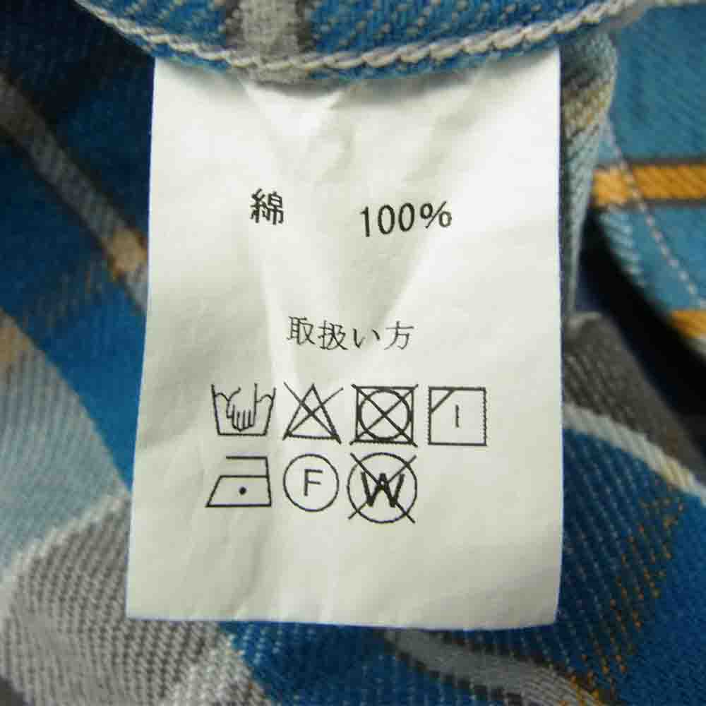 JELADO ジェラード ヘビーネル チェック シャツ ブルー系 15【中古】