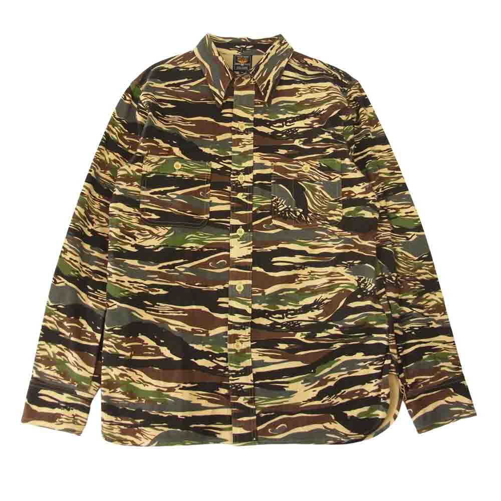 JELADO ジェラード BASIC COLLECTION Mimic Shirt タイガーカモ シャツ マルチカラー系 M【中古】