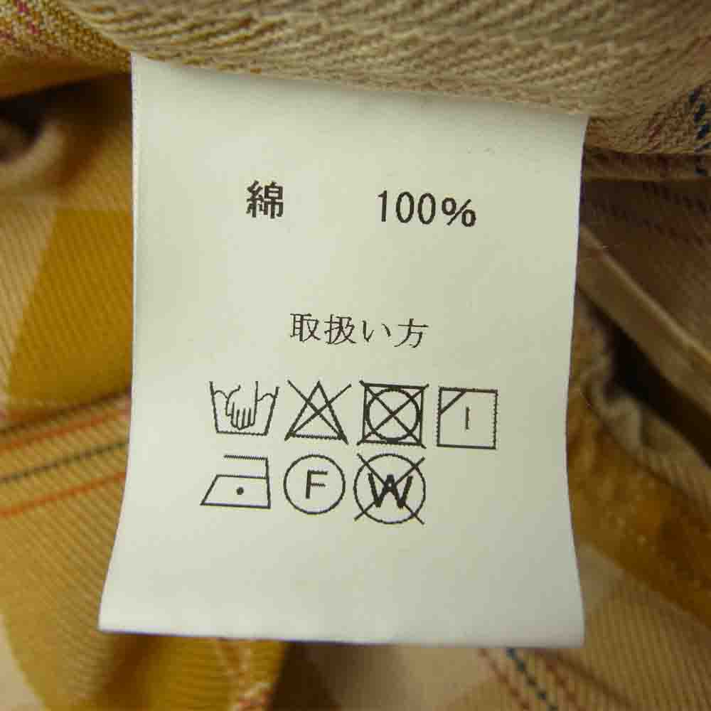 JELADO ジェラード vintage check western shirt チェック ウエスタン シャツ マスタード イエロー系 M【新古品】【未使用】【中古】