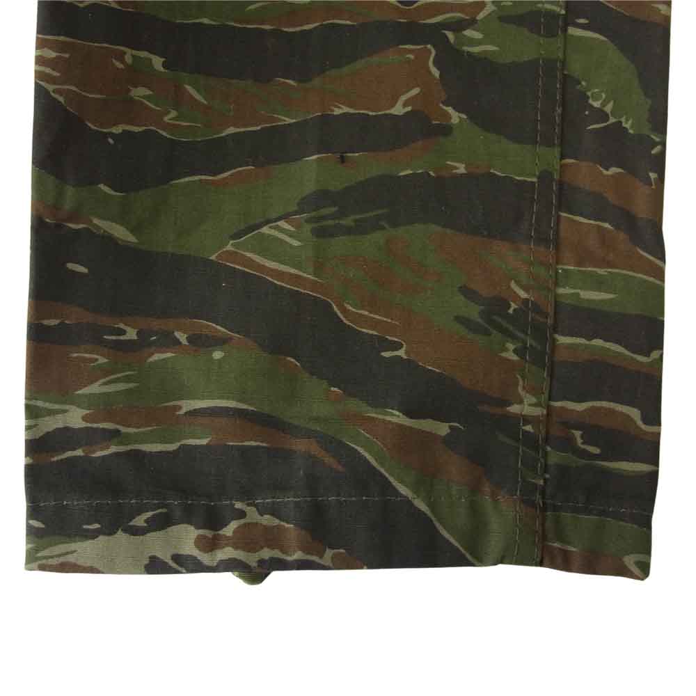 US ARMY USA製 stock no 8415-01-084-1709 タイガーストライプ リップストップ カーゴパンツ カーキ系 S【中古】