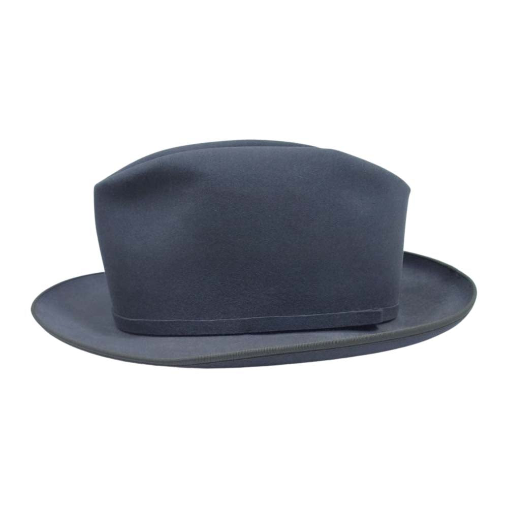STETSON royal deluxe フェルト ハット 中折れ 帽子 カーキ系 3/4【中古】