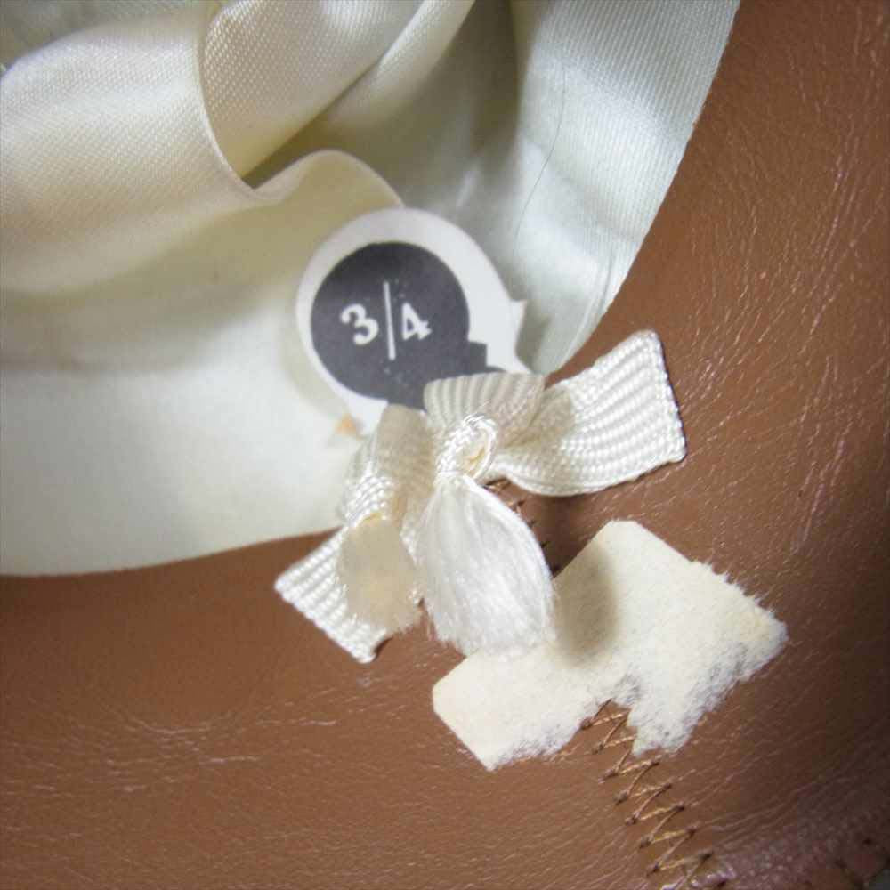 STETSON royal deluxe フェルト ハット 中折れ 帽子 カーキ系 3/4【中古】
