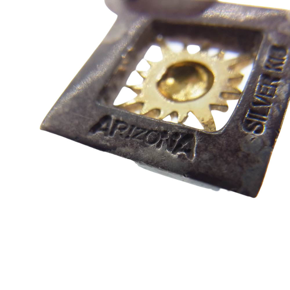 ARIZONA FREEDOM アリゾナフリーダム K18 太陽神 ひし形 チャーム シルバー系【中古】