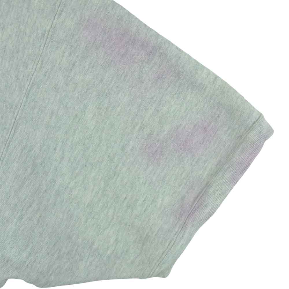 Champion チャンピオン USA製 90s 刺繍タグ リバースウィーブ 半袖 スウェット コットン グレー系 XL【中古】