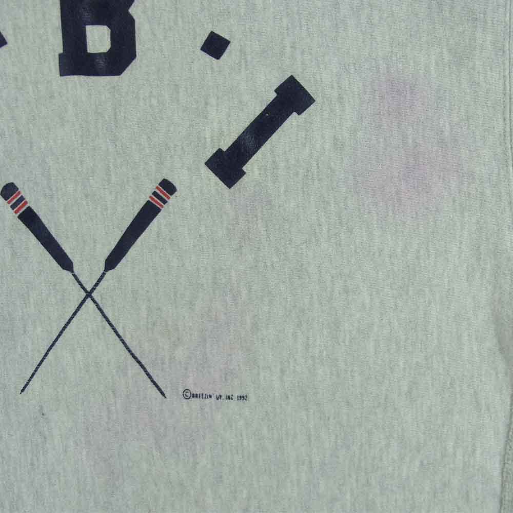 Champion チャンピオン USA製 90s 刺繍タグ リバースウィーブ 半袖 スウェット コットン グレー系 XL【中古】