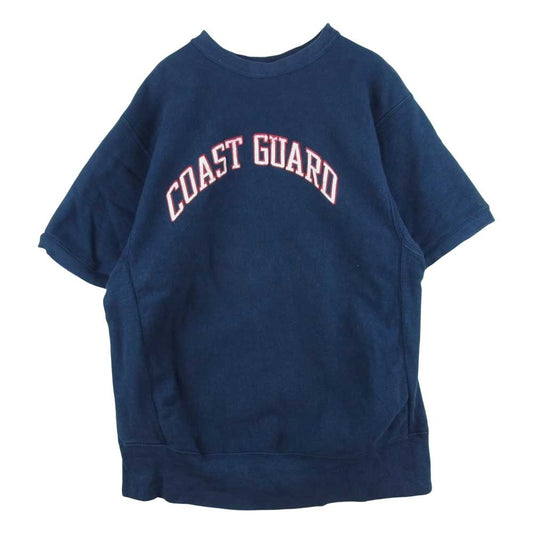 Champion チャンピオン リバースウィーブ 半袖 スウェット ネイビー系【中古】