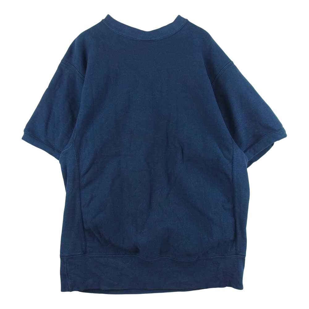 Champion チャンピオン リバースウィーブ 半袖 スウェット ネイビー系【中古】