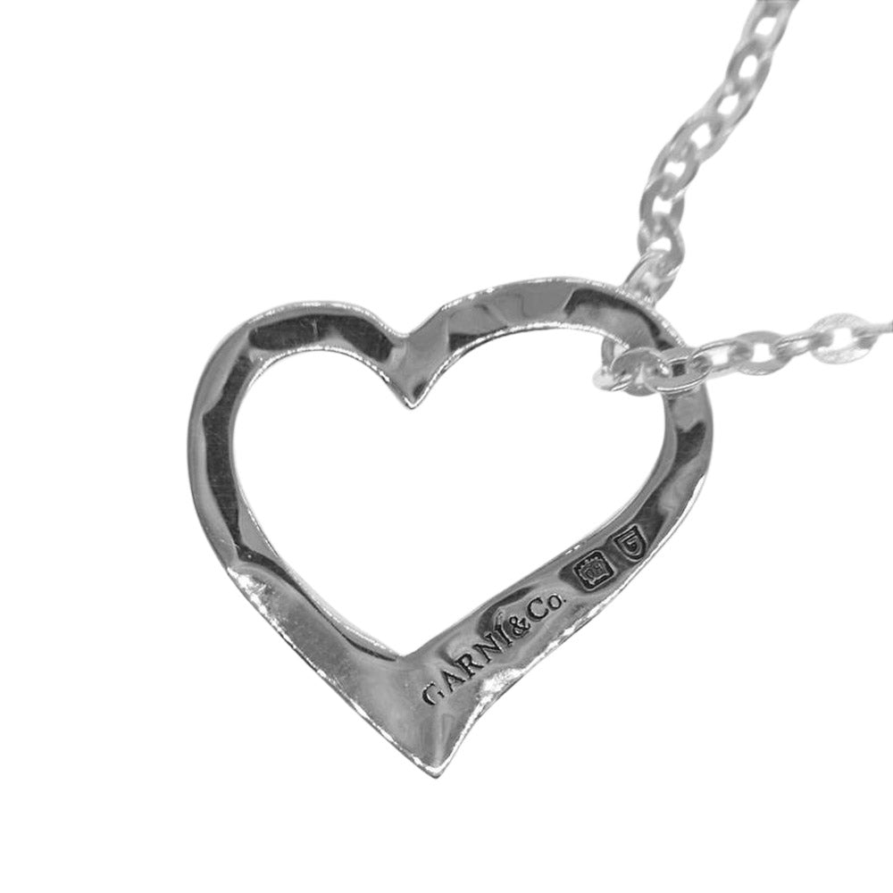 GARNI ガルニ ハート ペンダント ネックレス シルバー系【中古】