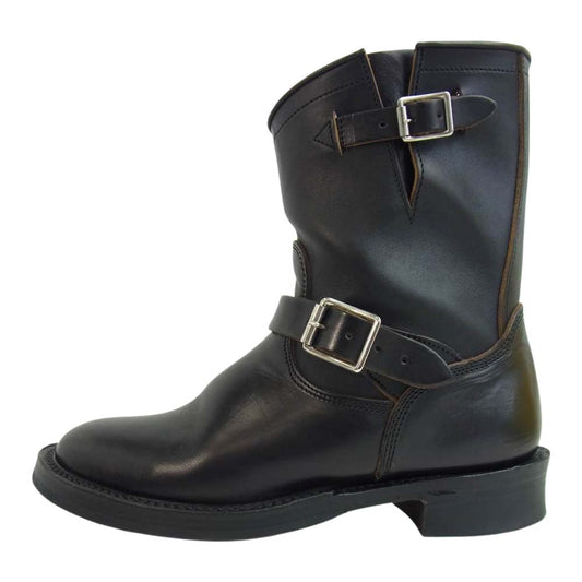 JELADO ジェラード × MAKERS メーカーズ Pepin Short Engineer ペピン ショートエンジニア ブーツ ブラック系 7【極上美品】【中古】