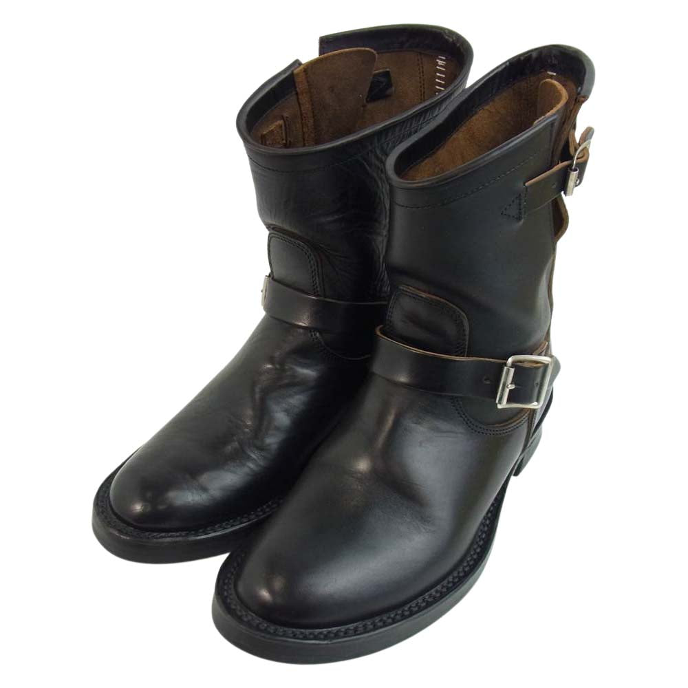 JELADO ジェラード × MAKERS メーカーズ Pepin Short Engineer ペピン ショートエンジニア ブーツ ブラック系 7【極上美品】【中古】