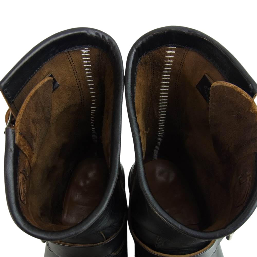 JELADO ジェラード × MAKERS メーカーズ Pepin Short Engineer ペピン ショートエンジニア ブーツ ブラック系 7【極上美品】【中古】