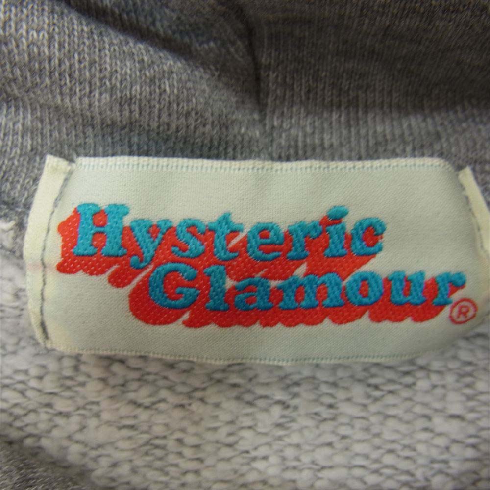 HYSTERIC GLAMOUR ヒステリックグラマー ガールプリント プルオーバー パーカー グレー系 FREE【中古】