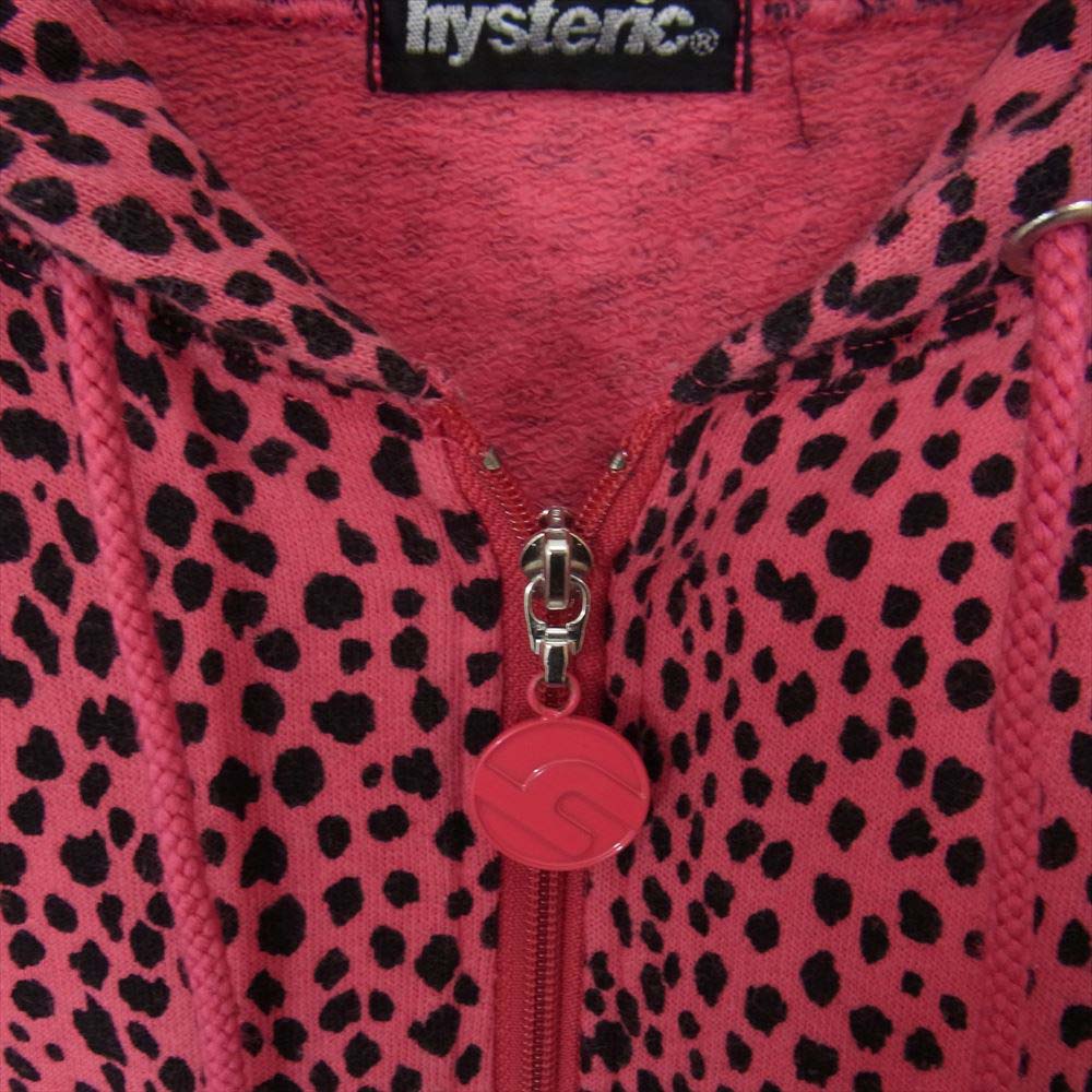 HYSTERIC GLAMOUR ヒステリックグラマー レオパード ジップ パーカー ピンク系 FREE【中古】