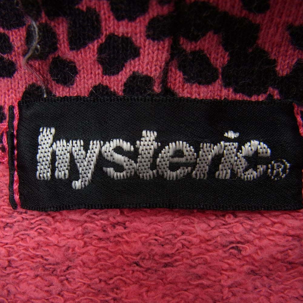 HYSTERIC GLAMOUR ヒステリックグラマー レオパード ジップ パーカー ピンク系 FREE【中古】