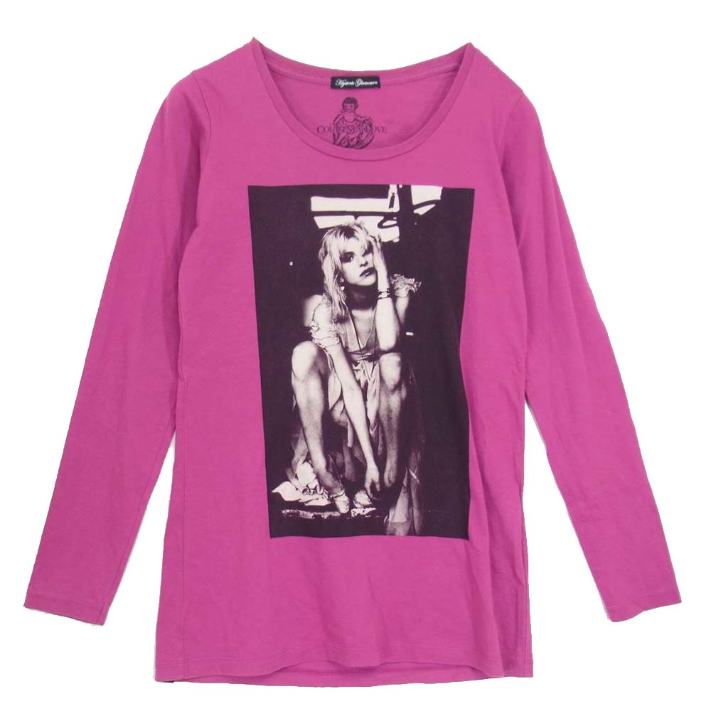 HYSTERIC GLAMOUR ヒステリックグラマー 0101CL03 コートニー ラブ プリント 長袖 Tシャツ ピンク系 FREE【中古】