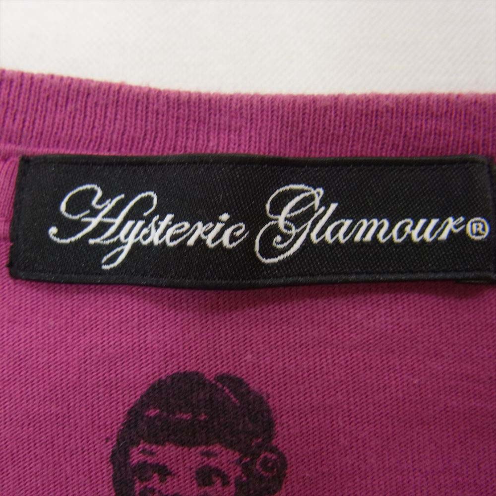 HYSTERIC GLAMOUR ヒステリックグラマー 0101CL03 コートニー ラブ プリント 長袖 Tシャツ ピンク系 FREE【中古】