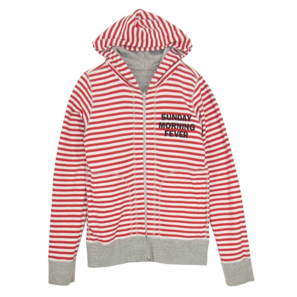 HYSTERIC GLAMOUR ヒステリックグラマー 0192CF02 リバーシブル ガール プリント ジップ パーカー グレー系 FREE【中古】
