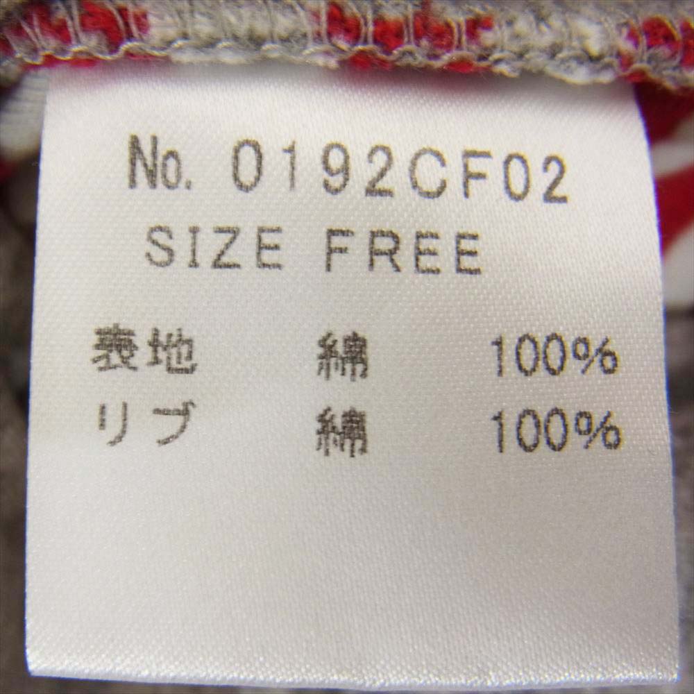 HYSTERIC GLAMOUR ヒステリックグラマー 0192CF02 リバーシブル ガール プリント ジップ パーカー グレー系 FREE【中古】