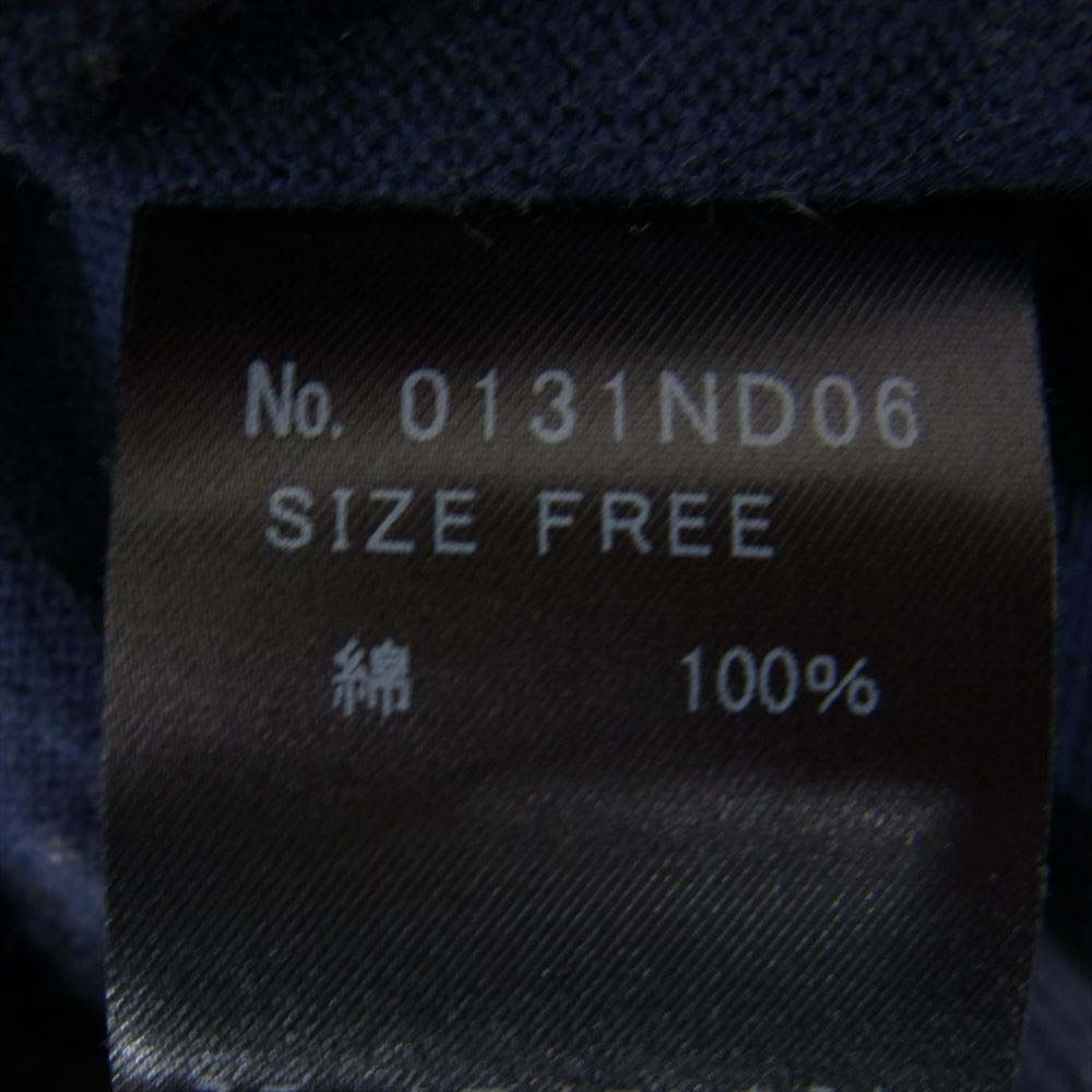 HYSTERIC GLAMOUR ヒステリックグラマー 0131ND06 ガール 総柄 ジップ ニット パーカー ネイビー系 FREE【中古】
