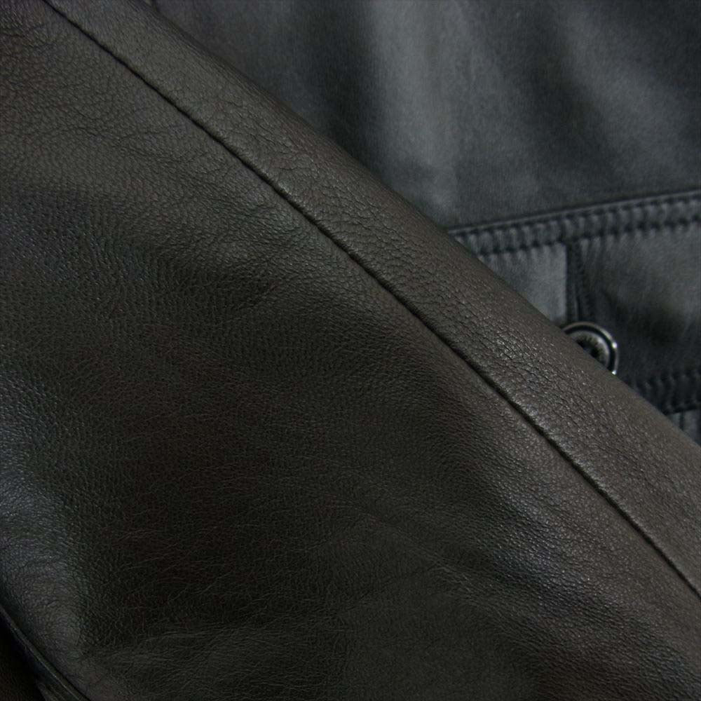 HYSTERIC GLAMOUR ヒステリックグラマー 0193LB01 シープレザー シングル ライダース ジャケット ブラック系 FREE【中古】