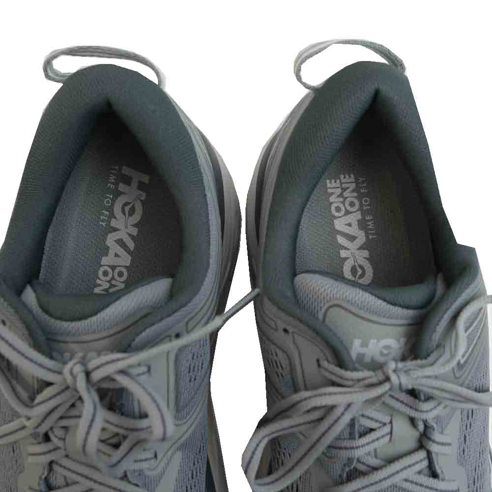 HOKA ONE ONE ホカ オネオネ 1110530 M BONDI 7 WIDE ボンダイ グレー系 27.5cm【新古品】【未使用】【中古】