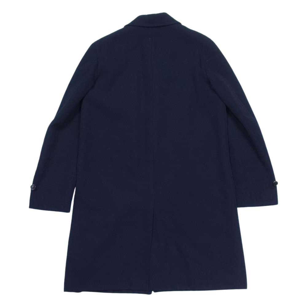 COMME des GARCONS コムデギャルソン HOMME DEUX オムドゥ AD2011 DH-C001 ウール製品洗い加工 中綿キルティング ステンカラー コート ダークネイビー系 S【中古】